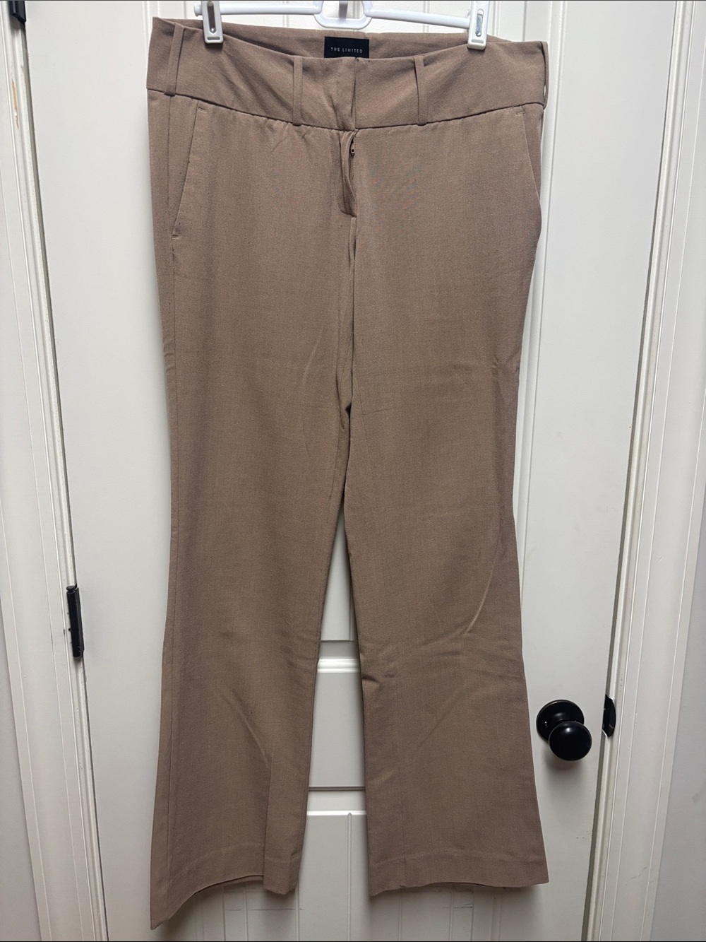 The Limited Taupe Flared Ponte Pants